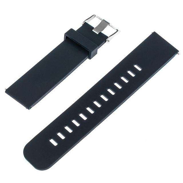 17mm 18mm 19mm 20mm 21mm 22mm Red / Blue / Green / Grey / Black Rubber Watch Strap with Quick Release Pin [W033]