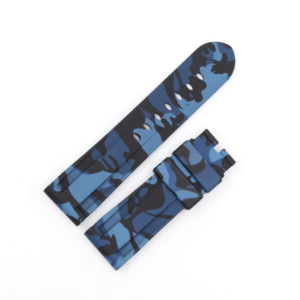 24mm Camouflage Rubber Watch Strap [W093]