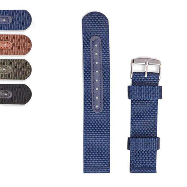 Dark Slate Blue 18mm 20mm 22mm 24mm Blue / Green / Brown / Black Nylon Watch Strap [W141]
