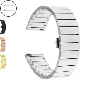 Lavender 18mm 20mm 22mm Stainless Steel Bracelet Watch Strap with Quick Release Pin [W094]