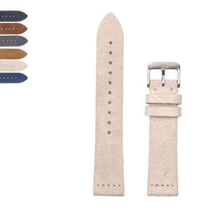 Light Gray 18mm 20mm 22mm Blue / Beige / Brown/ Grey / Black Suede Leather Watch Strap [W157]