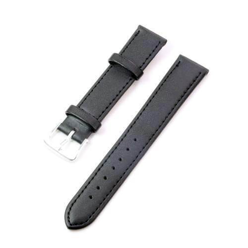 8mm 10mm 12mm 14mm 16mm 18mm 20mm 22mm Brown / Black Leather Watch Strap [W111]