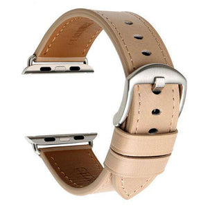 Brown / Black Leather Watch Bands for Apple Watch [W026]