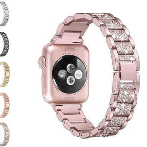 Thistle Crystal Stainless Steel Watch Bands for Apple Watch [W052]