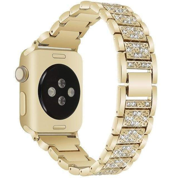 Crystal Stainless Steel Watch Bands for Apple Watch [W052]