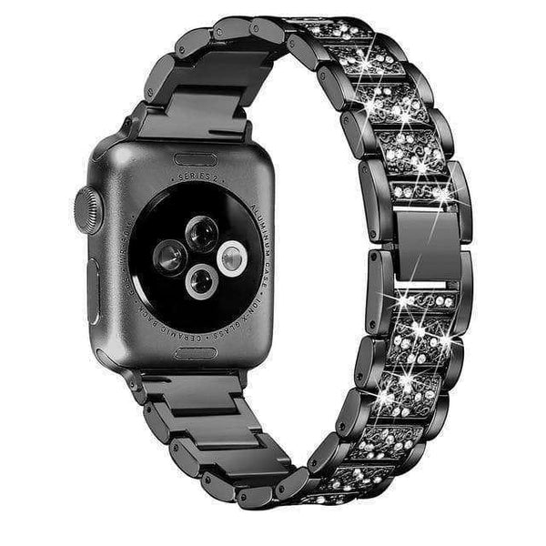 Crystal Stainless Steel Watch Bands for Apple Watch [W052]