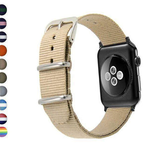 Tan Nylon Watch Bands for Apple Watch [W104]