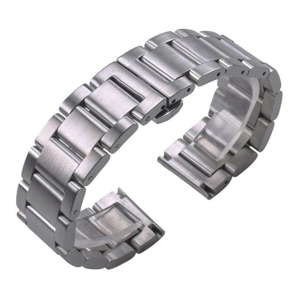 Lavender 18mm 20mm 21mm 22mm 23mm 24mm Silver Stainless Steel Bracelet Watch Strap [W062]