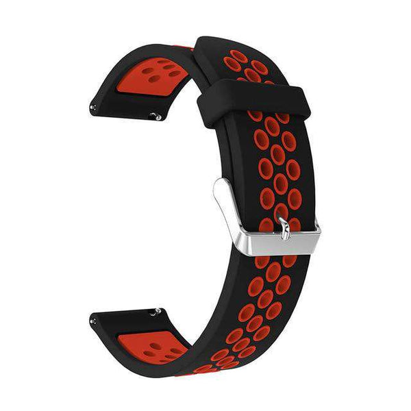 Saddle Brown 22mm Silicone Rubber Strap with Quick Release Pin [W168]
