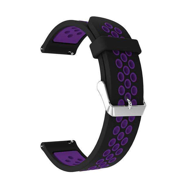 Dark Slate Gray 22mm Silicone Rubber Strap with Quick Release Pin [W168]