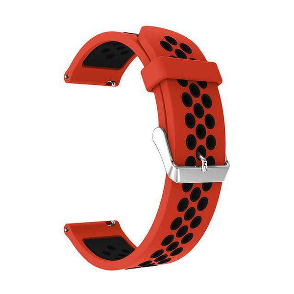 Firebrick 22mm Silicone Rubber Strap with Quick Release Pin [W168]