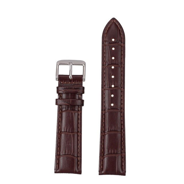 12mm 14mm 16mm 18mm 19mm 20mm 21mm 22mm 24mm 26mm White / Red / Pink / Brown / Black Leather Watch Strap [W173]