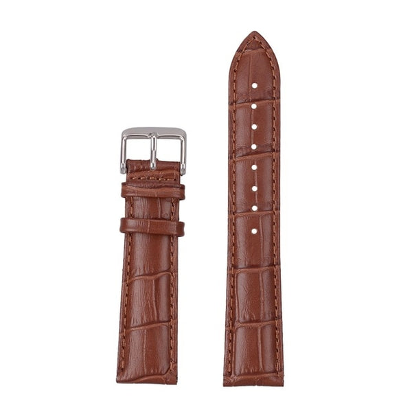 12mm 14mm 16mm 18mm 19mm 20mm 21mm 22mm 24mm 26mm White / Red / Pink / Brown / Black Leather Watch Strap [W173]