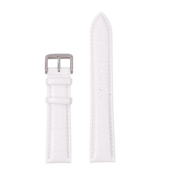 12mm 14mm 16mm 18mm 19mm 20mm 21mm 22mm 24mm 26mm White / Red / Pink / Brown / Black Leather Watch Strap [W173]