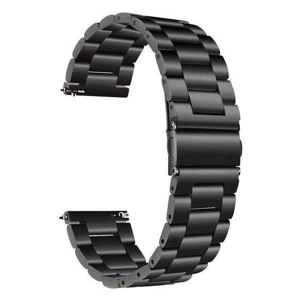 Black 18mm 20mm 22mm 23mm 24mm Stainless Steel Watch Strap with Quick Release Pin [W162]