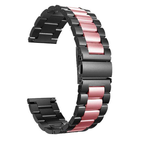 Dark Gray 18mm 20mm 22mm 23mm 24mm Stainless Steel Watch Strap with Quick Release Pin [W162]