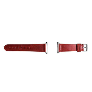 Red / Blue / Brown / Black Leather Watch Bands for Apple Watch [X]