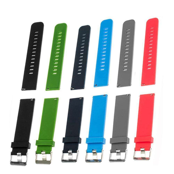 Dodger Blue 17mm 18mm 19mm 20mm 21mm 22mm Red / Blue / Green / Grey / Black Rubber Watch Strap with Quick Release Pin [W033]