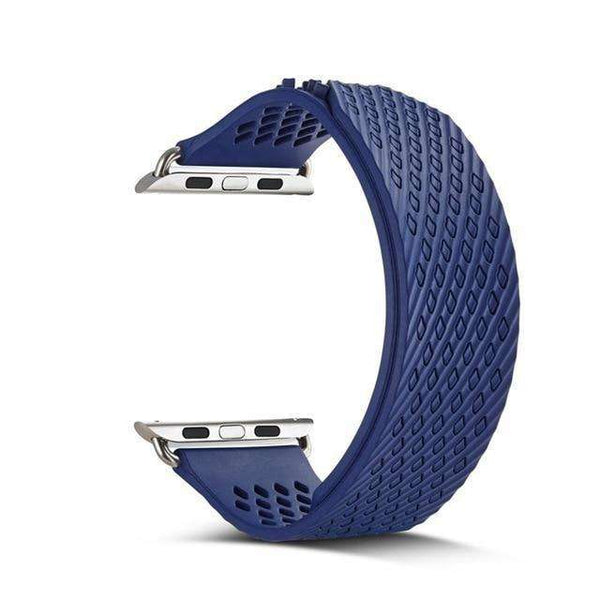 Red / Blue / Green / Grey / Black Rubber Watch Bands for Apple Watch [W060]