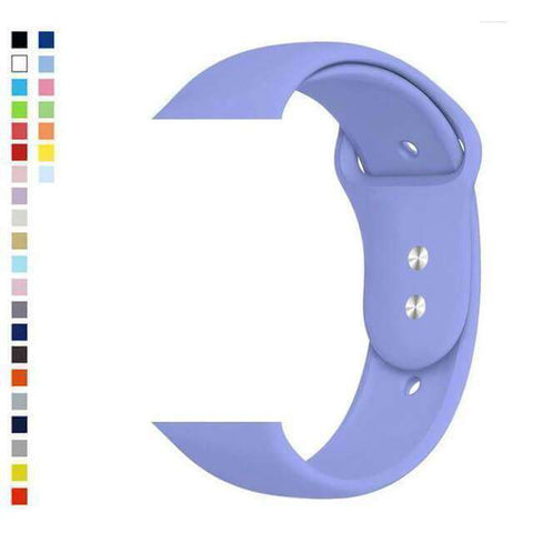 Medium Purple Silicone Watch Bands for Apple Watch [W036]