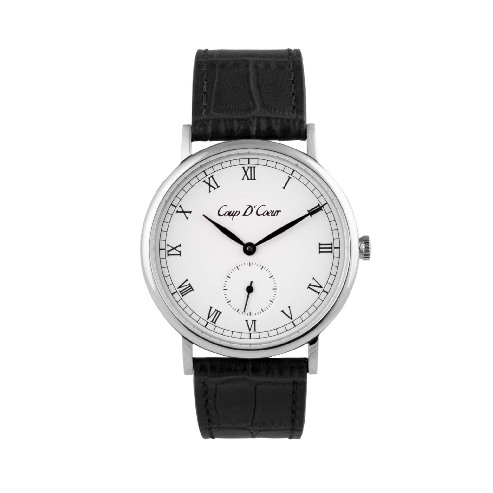 White and sales silver watch